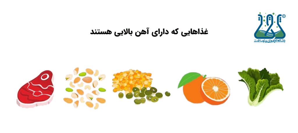 غذاهای با آهن بالا